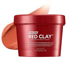 Маска з червоної глини для жирної та проблемної шкіри Missha Amazon Red ClayTM Pore Mask 110 мл