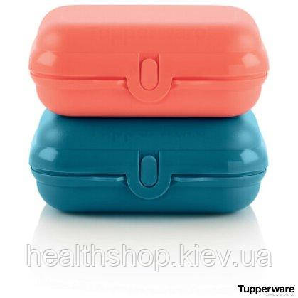 Ланч-бокс червоний та синій Tupperware