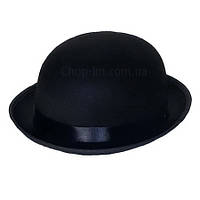 Шляпа - котелок черная