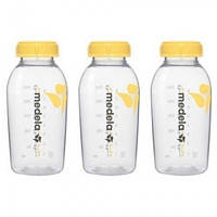 Пляшечки для збору та зберігання грудного молока Medela Breastmilk bottles (3 шт) 150 мл (7612367019156)