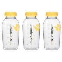 Бутылочки для сбора и хранения грудного молока Medela Breastmilk bottles (3 шт) 150 мл (7612367019156)