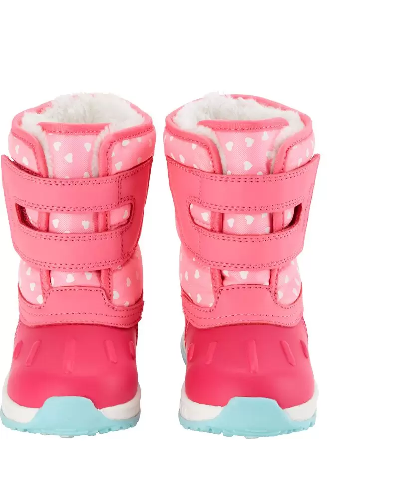 Черевики дитячі Carters Картерс зимові сноубутси зі світиться підошвою для дівчинки розмір US 9,10