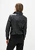 Шкіряна куртка-бомбер жіноча коротка (Арт. TRE2-201), фото 4