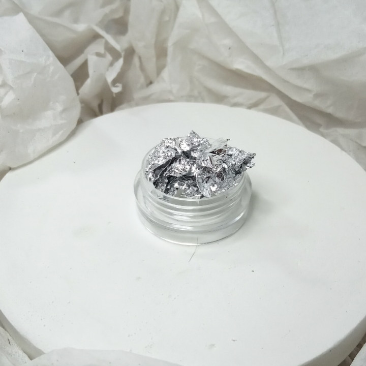 Поталь ,жатая Фольга (Серебро) — Купить Недорого на Bigl.ua (1345074448)