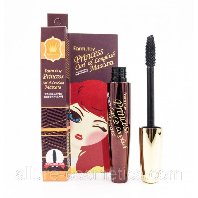 Туш для підкручування і подовження вій Farm Stay Princess Curl & Longlash Mascara