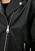 Косуха з натуральної шкіри VK оверсайз чорна (Арт. OV201), фото 6