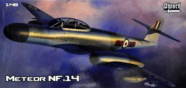 Пластикова модель 1/48 Sword 48011 британський реактивний винищувач Gloster Meteor NF.14