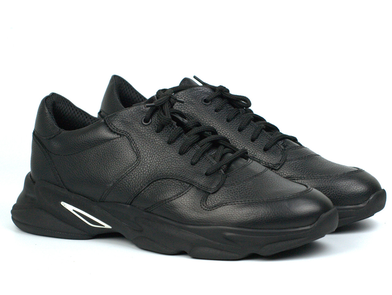 Шкіряні кросівки чоловіче взуття великого розміру Rosso Avangard BS Black Panther, фото 1