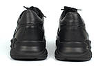 Кросівки чоловічі шкіряні чорні туфлі взуття великих розмірів Rosso Avangard ReBa Leather Floto BS, фото 5