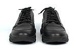 Кросівки чоловічі шкіряні чорні туфлі взуття великих розмірів Rosso Avangard ReBa Leather Floto BS, фото 3