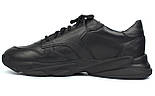 Кросівки чоловічі шкіряні чорні туфлі взуття великих розмірів Rosso Avangard ReBa Leather Floto BS, фото 2