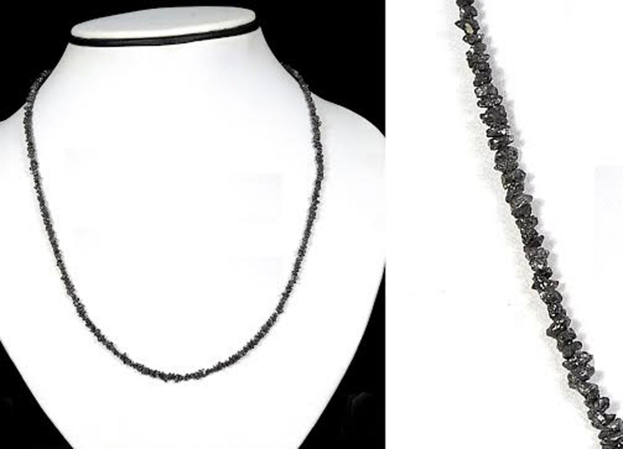 Кольє, волосінь чорний діамант Довжина 48 см, фото 1