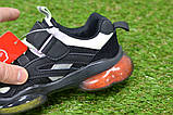Весняні дитячі кросівки аналог Nike Air black найк аїр чорний р33-34, фото 5