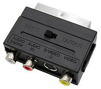 Адаптер SCART RCA S-Video переходник рца с-видео композит / 1254