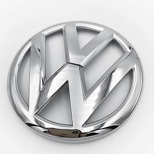 Емблема задня, значок на багажник VW Volkswagen (Фольцваген) 110 мм GOLF 6, PASSAT B7 / CC, POLO Хром, фото 3
