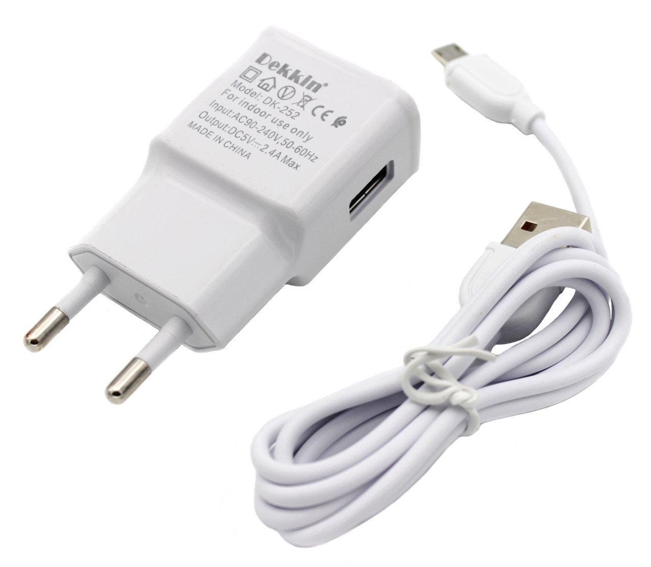 Зарядний пристрій Dekkin NOTE 4 MicroUSB DC5V-USB 2.0 A