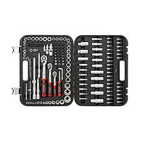 Набір інструментів INTERTOOL ET-8171, 1/2" & 3/8" & 1/4", 171ед., Cr-V STORM, фото 2