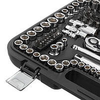 Набір інструментів INTERTOOL ET-8171, 1/2" & 3/8" & 1/4", 171ед., Cr-V STORM, фото 7