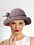 Шапка-шапочка, в'язана гачком модна стильна шапка, фото 2