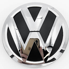 Эмблема задняя VW (Фольцваген) 100мм POLO 5, Jetta 6, PASSAT B7 / B8 - Хром (5C6853630), фото 2