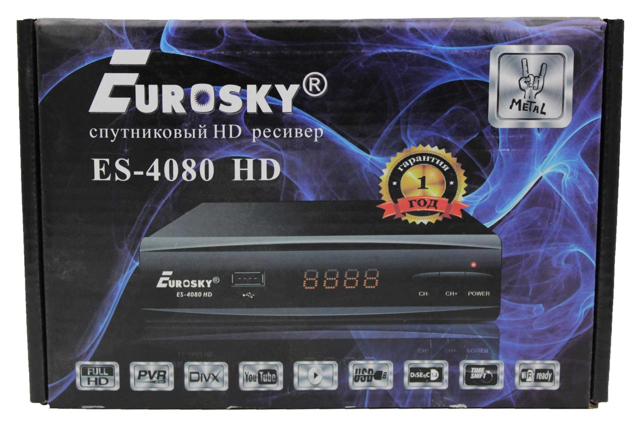 Супутниковий ресивер Eurosky ES-4080 (Гарантія 1рік) (НЕ ДЛЯ Т2)