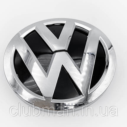 Емблема передня VW (Фольцваген) 140мм POLO 6, GOLF 7, JETTA 6 PASSAT B8, TOURAN 2, TOUAREG 3 - Хром (3GD853601B), фото 1