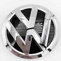 Емблема передня VW (Фольцваген) 140мм POLO 6, GOLF 7, JETTA 6 PASSAT B8, TOURAN 2, TOUAREG 3 - Хром (3GD853601B), фото 3