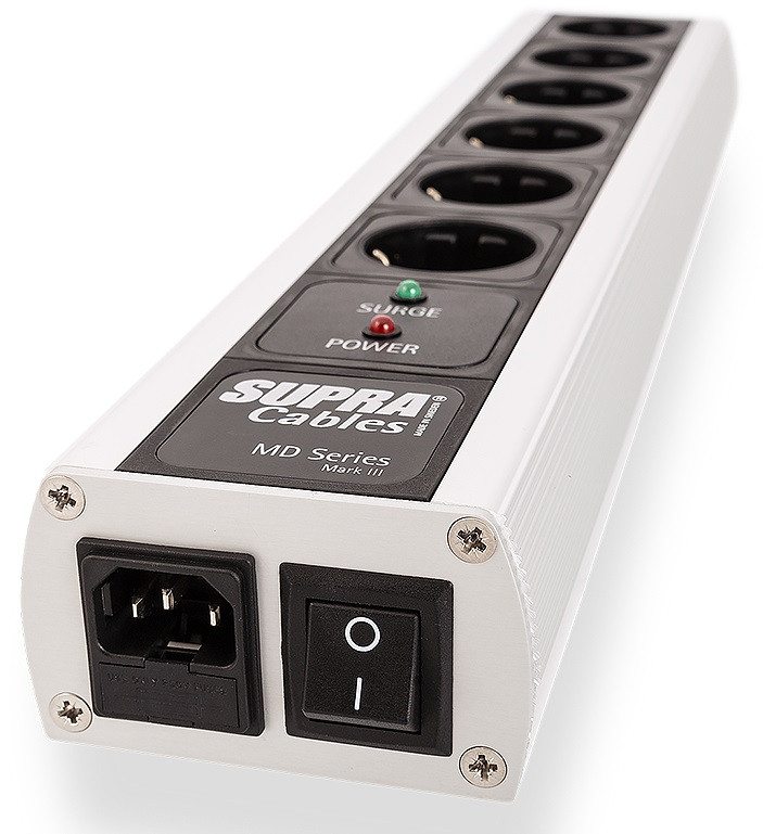 Supra MAINS BLOCK MD06-EU мережевий фільтр з вимикачем