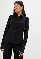 Блуза женская классика черная бренд Solh