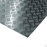 Лист алюминиевый рифленый 2,5х1250х2500 мм квинтет 1050Н24