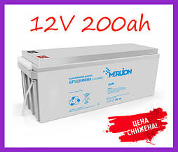 Акумулятор AGM 12 V 200 Ah Акумуляторна батарея 530 х 250 х 277