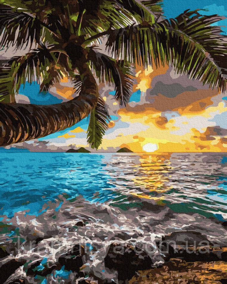Картина за номерами Захід на Гаваях, 40x50 Rainbow Art (GX35719), фото 1