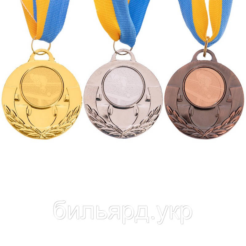 Комплект медалей нагородних AIM зі стрічкою (1, 2, 3 місце) ø5 см