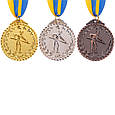 Медаль наградна для більярда Більярдист зі стрічкою (3 місця, бронза) ø5см, фото 3