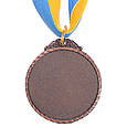 Комплект медалей нагородних Білярдист зі стрічкою (1, 2,3 місце) ø5см, фото 3
