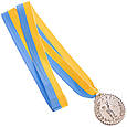 Комплект медалей нагородних Білярдист зі стрічкою (1, 2,3 місце) ø5см, фото 5