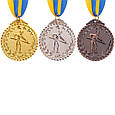 Медаль наградна для більярда Більярдист зі стрічкою (3 місця, бронза) ø5см, фото 2