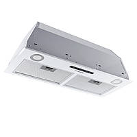 Белая сенсорная мощная вытяжка для кухни Minola HBS 7652 WH 1000 LED, встраиваемая в шкаф, 72 см