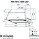 Біла повновбудована кухонна витяжка вбудована в шафу Minola HBI 7612 WH 1000 LED, шириною 72 см, фото 2