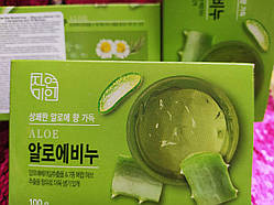 Мило для обличчя та тіла Корея натуральне освіжне косметичне з екстрактом алое вера Mugunghwa Fresh soap