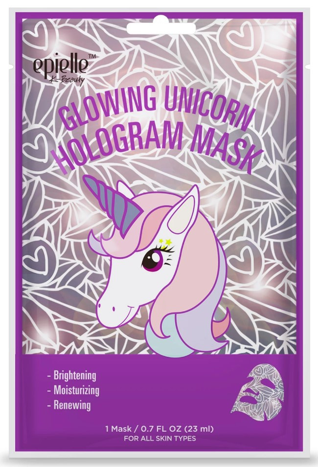 Голограма з єдинорогом Epielle Glowing Unicorn Hologram Mask 23 мл