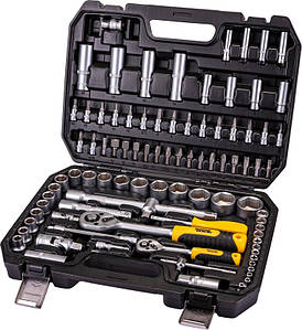 Набір ключів і насадок торцевих MASTERTOOL 78-5094, CV 1/4" і 1/2" 94 шт