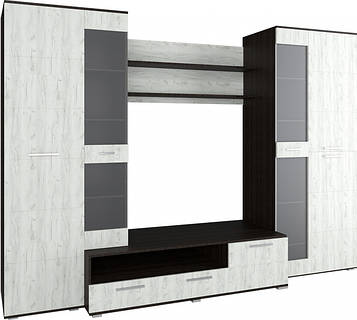 Вітальня Фенікс Рим Дуб білий Крафт (2800х450х2020)