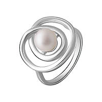 Серебряное кольцо ShineSilver с натуральным жемчугом барочным (2071396) 18 размер 4.49, 18.5