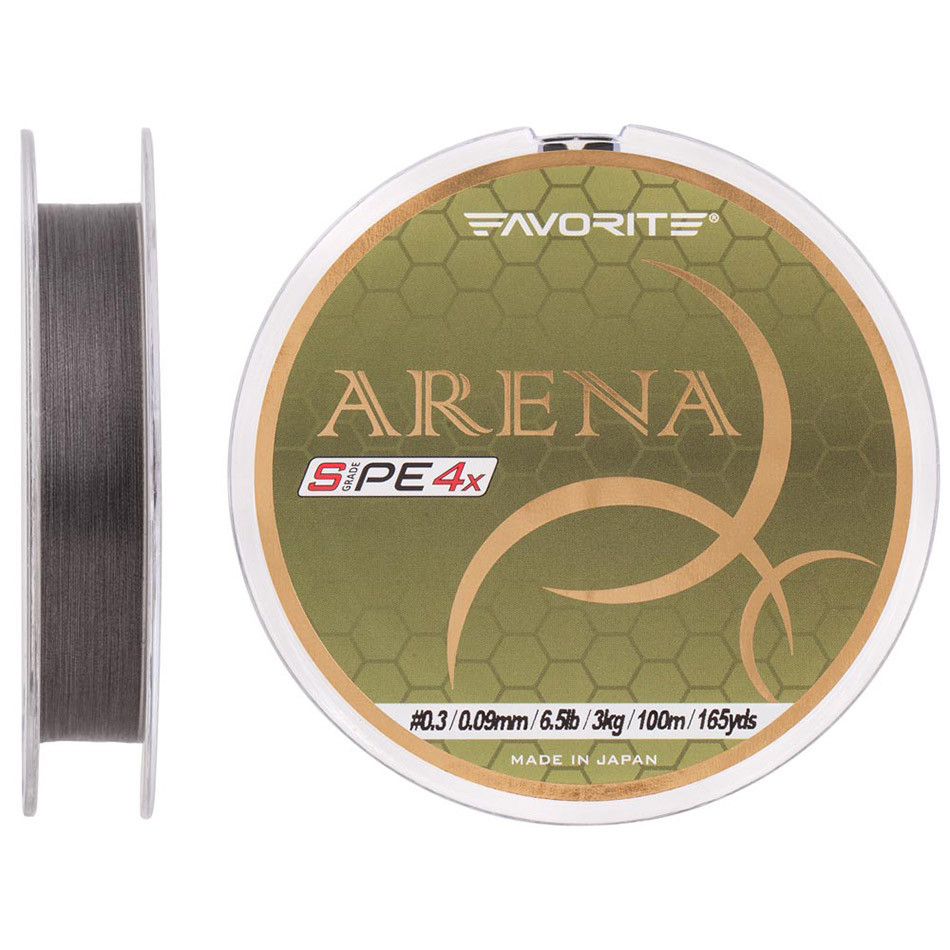 Шнур Favorite Arena PE 150m (silver gray) #0.175/0.071mm 3.5lb/1.4kg, фото 1