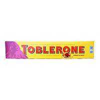 Шоколад швейцарский молочный Toblerone Frut & Nut (изюм, нуга из меда, орех-миндаль), 100 г