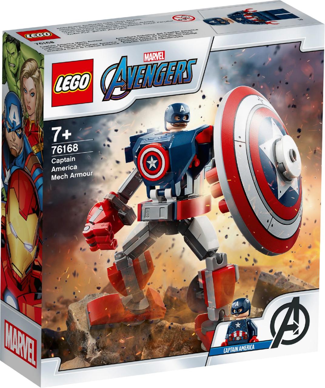 Лего супергерої марвел Lego Super Heroes Робоброня Капітана Америки 76168