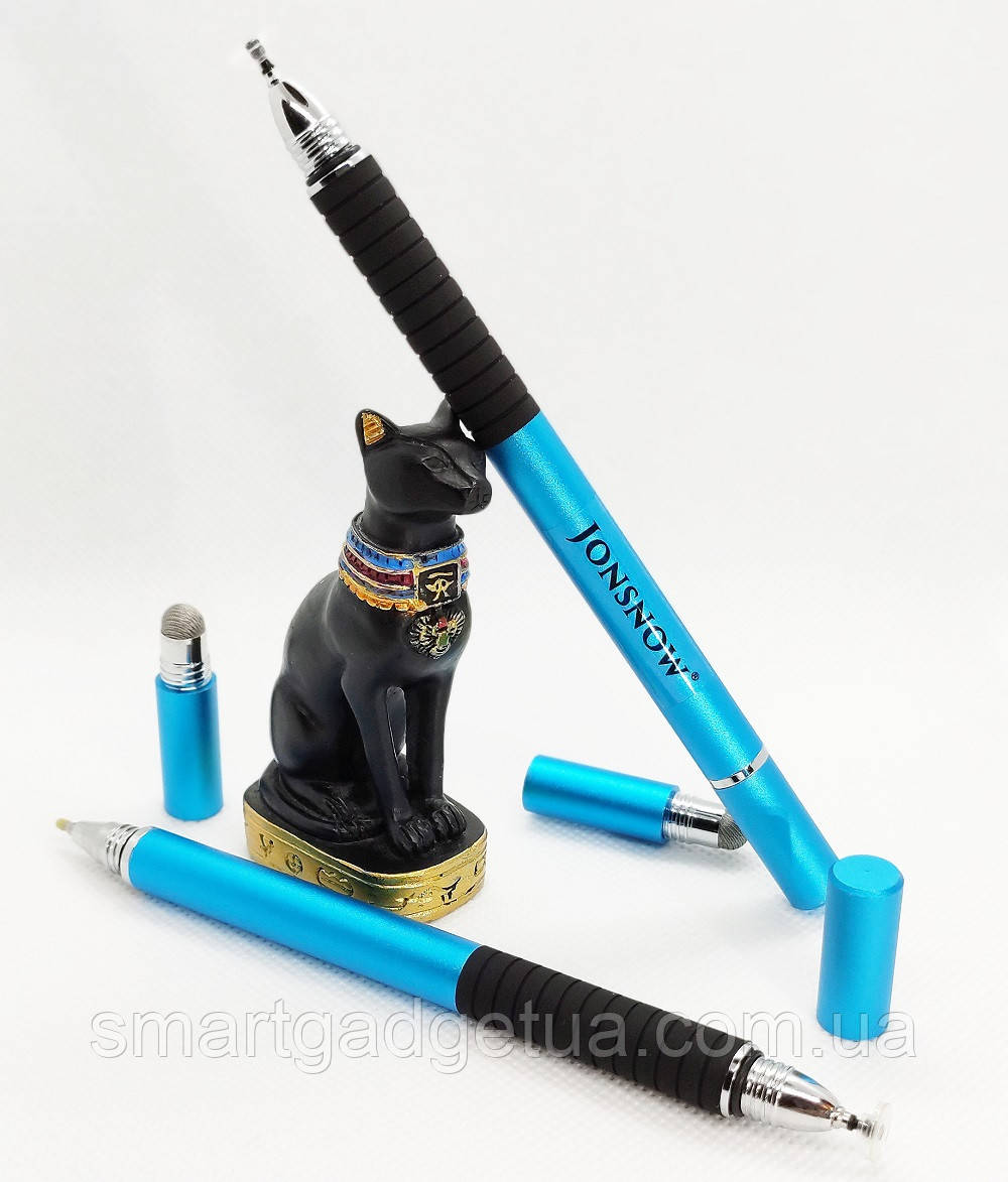 Універсальний Ємнісний Стілус - Ручка 2 в 1 Jonsnow Touch Pen для планшета сенсорного екрана Блакитний