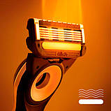 Бритва Gillette Labs Heated Razor і функцією підігрівання з двома касетами плюс дорожній футляр 01619, фото 8