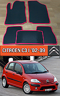 ЄВА килимки Сітроен С3 2002-2009. EVA гумові килими на Citroen C3 1